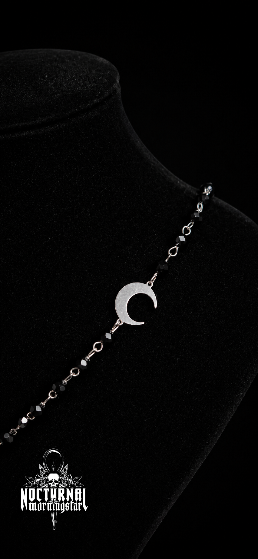 Strawberry Quartz Moon Rosary