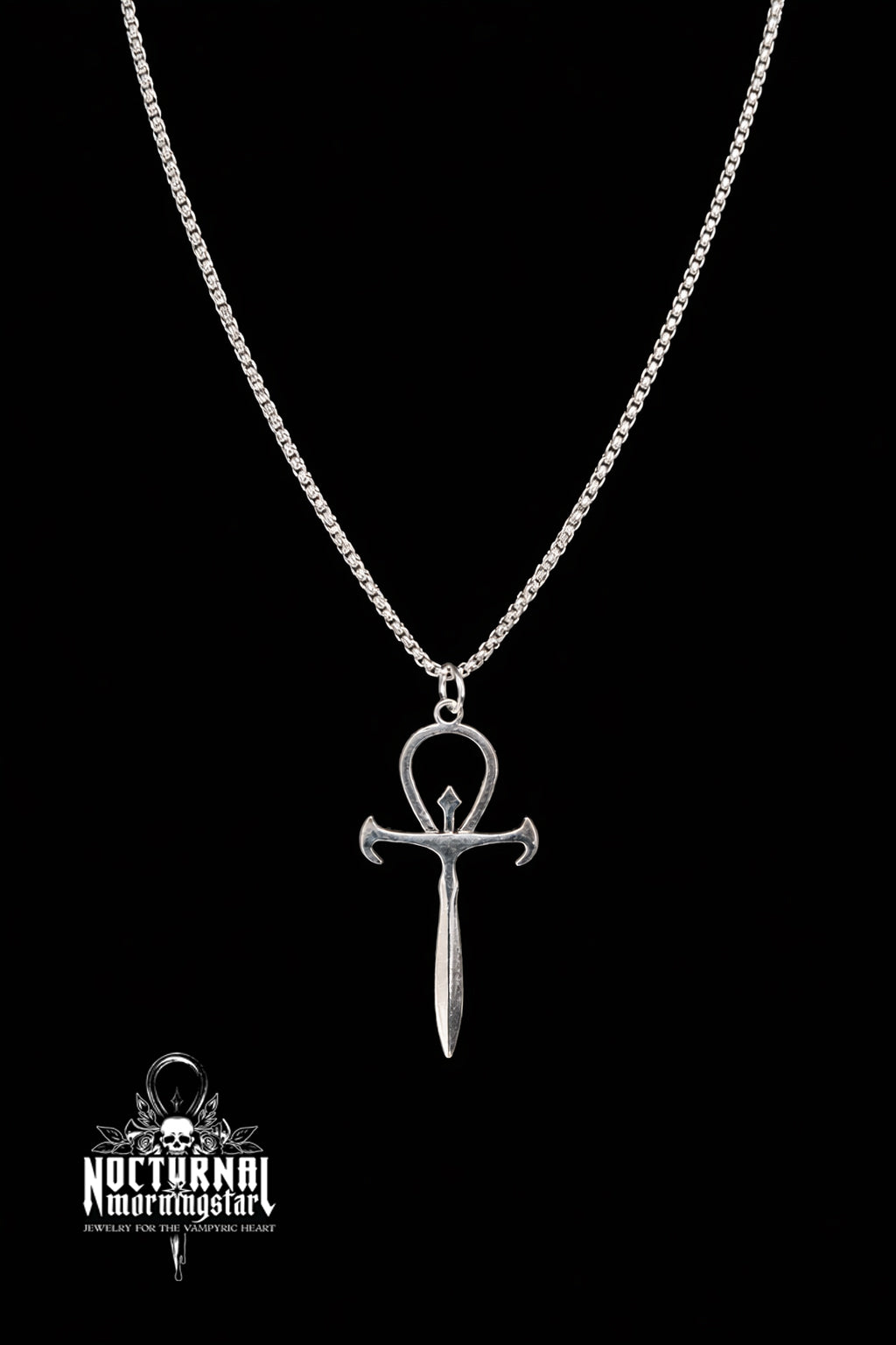 Vampyre Ankh Necklace