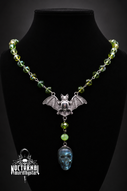 Labradorite Skull Rosary