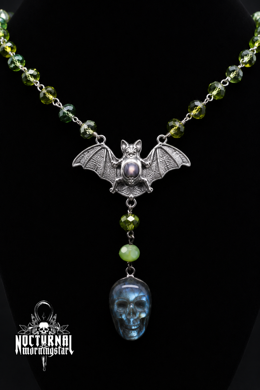 Labradorite Skull Rosary