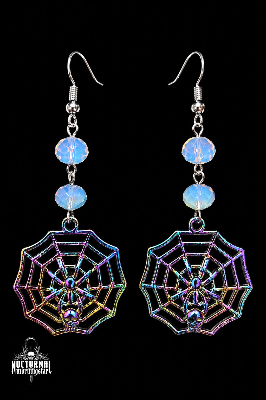 Spider Web Earrings - Pride