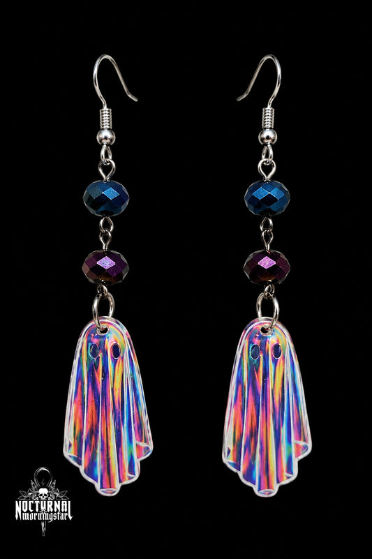 Rainbow Ghost Earrings